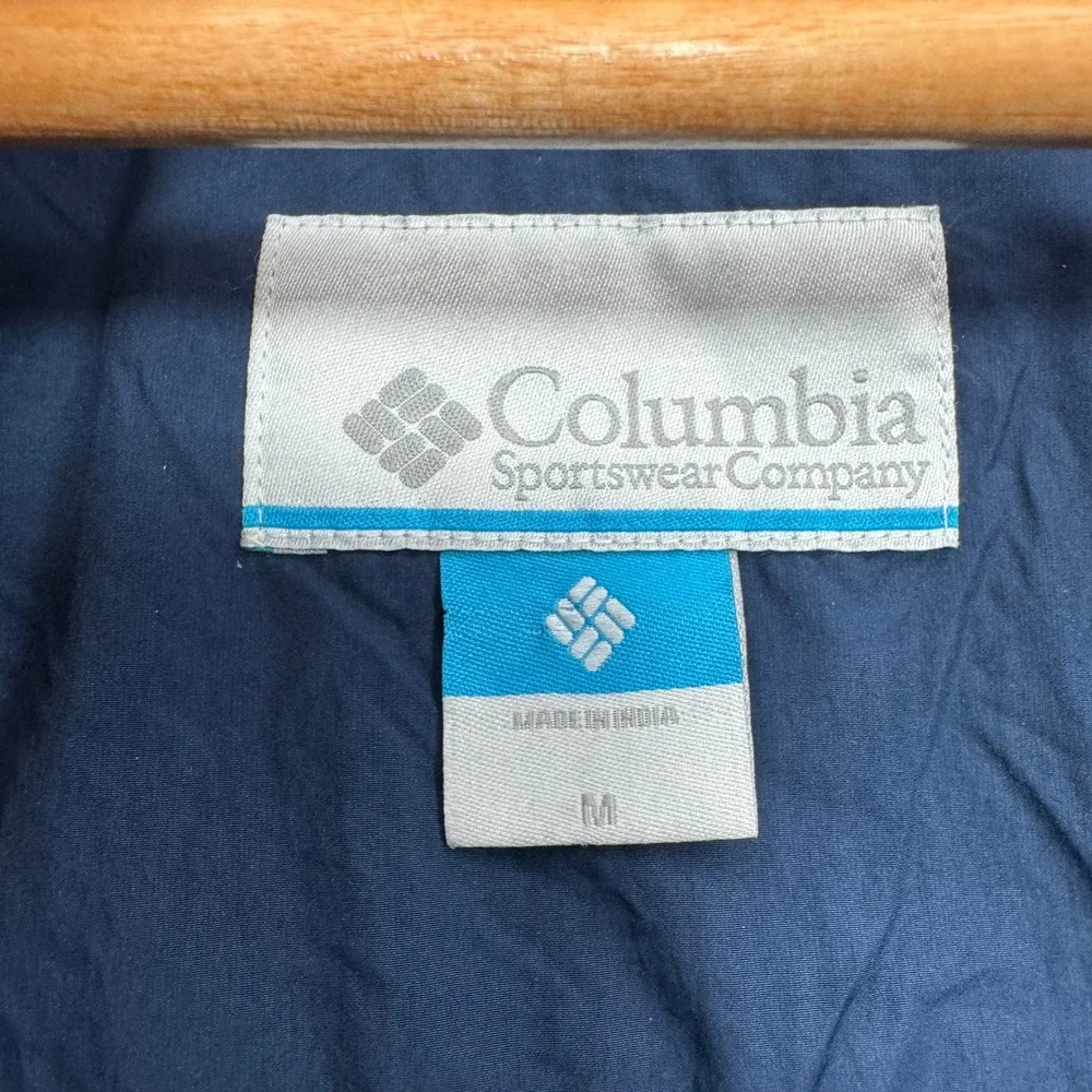 Columbia WM8371 Jacket Mens Medium Navy Blue Sherpa Lined Insulated Outdoor